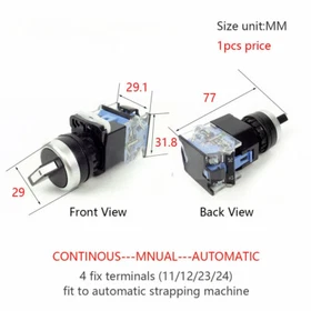 Emergency Stop Switch Red/Yellow Switch Button of Strapping/Bundling Machine