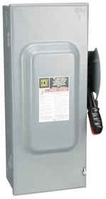 HU363 - Square D 100A 600V 3-Pole Heavy Duty Non-Fusible Safety Switch NEMA 1