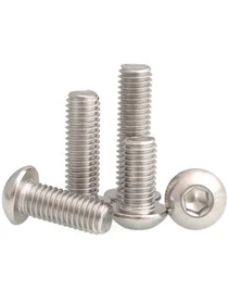 10/50x M2 M2.5 M3 M4M5M6 Hex Allen Hexagon Socket Button Head Screw Bolt ISO7380