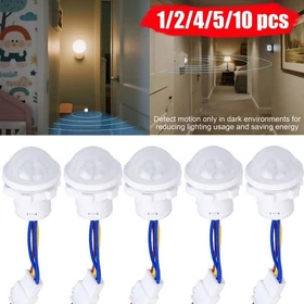 PIR Infrared Motion Sensor Detector Smart Switch AC 110V Light Lamp Switch Auto