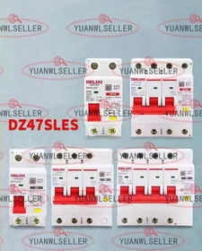 1PCS NEW Delixi DZ47sLES Air-Switch Circuit Breaker C-Type 1P+N 2P 3P 3P+N 4p