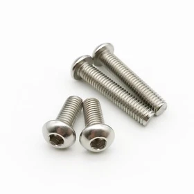 10/50x M2 M2.5 M3 M4M5M6 Hex Allen Hexagon Socket Button Head Screw Bolt ISO7380