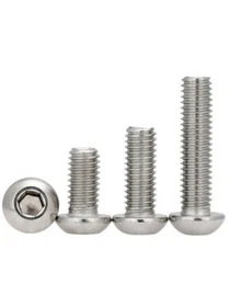 M2 M2.5 M3 M4 M5 M6 M8 Hex Allen Hexagon Socket Button Head Screw Bolt ISO7380