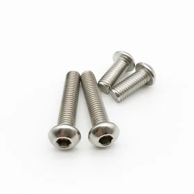M2 M2.5 M3 M4 M5 M6 M8 Hex Allen Hexagon Socket Button Head Screw Bolt ISO7380
