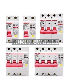 ONE NEW Delixi DZ47sLES Air-Switch Circuit Breaker C-Type 1P+N 2P 3P 3P+N 4p