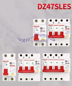 1PCS NEW Delixi DZ47sLES Air-Switch Circuit Breaker C-Type 1P+N 2P 3P 3P+N 4p