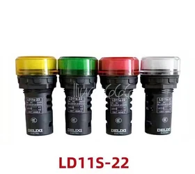 10PCS NEW DELIXI LD11s-22 LD11s22 LED INDICATOR LIGHTS 24VAC/DC 220VAC 380VAC