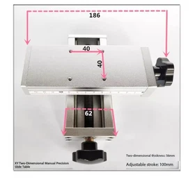 Three-Dimensional Cross-Axis Micro-Adjustment Manual Dovetail Support Slide
