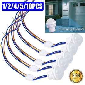 LOT PIR Infrared Motion Sensor Detector 110V Smart Switch Light Lamp Switch Auto