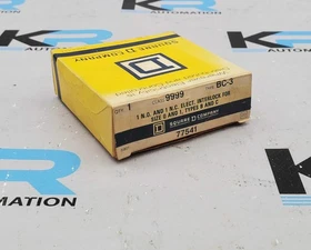 Square D 77541 Class 9999 Type BC-3 Size 0 And 1