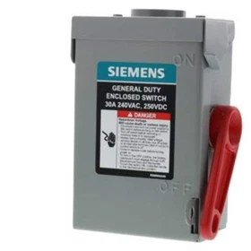 GNF321RA - Siemens 30A 240V 3-Pole Non-Fused General Duty Safety Switch NEMA 3R
