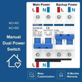 Interlock Circuit Breaker Transfer Switch AC Leakage Protection Photovoltaic