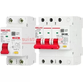 1PCS NEW Delixi DZ47sLES Air-Switch Circuit Breaker C-Type 1P+N 2P 3P 3P+N 4p