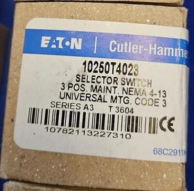 Various New In Box Eaton 10250T Style Selector Switches