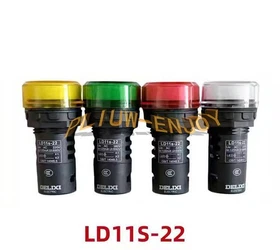 10PCS NEW DELIXI LD11s-22 LD11s22 LED INDICATOR LIGHTS 24VAC/DC 220VAC 380VAC