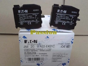 20PCS/BOX EATON MOELLER Button Auxiliary Contact A22-EK10 A22-EK01 A22-EK01C