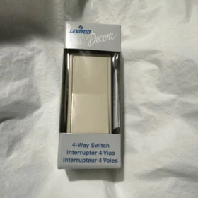Leviton Decora 111-05604-2IS 4-Way Grounding Quiet Rocker Switch
