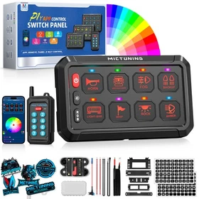 MICTUNING P1Y 6/8/12 Gang Switch Panel - Wireless APP Remote Control Circuit Box