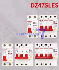 1PCS NEW Delixi DZ47sLES Air-Switch Circuit Breaker C-Type 1P+N 2P 3P 3P+N 4p