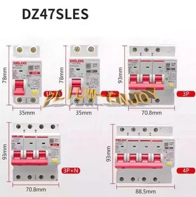 ONE NEW Delixi DZ47sLES Air-Switch Circuit Breaker C-Type 1P+N 2P 3P 3P+N 4p