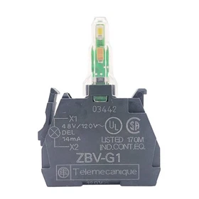 Schneider Electric / Telemecanique Light Block LED 110-120V White ZBV-G1