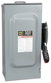 H362RB - Square D 60A 600V 3-Pole Heavy Duty Fusible Safety Switch NEMA 3R