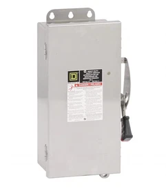 HU361DS - Square D 30A 600VAC 3 Pole Heavy Duty Non-Fusible Safety Switch Surfac