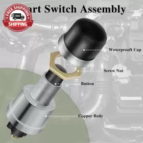 445032369368 Weatherproof Push Switch Engine Starter #3
