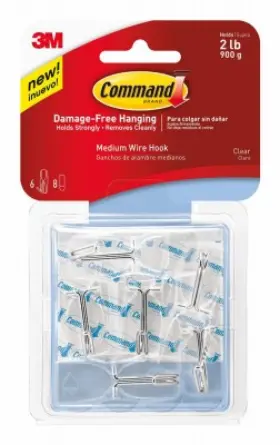 17065CLR-6ES 3M Pack Command Toggle Hook 17065CLR-6ES 3M Pack Command Toggle Hook