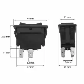 810132341953 A.A Reversing Polarity Rocker Switch Momentary #3