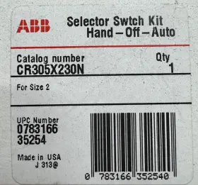 CR305X230N ABB Selector Switch Auto Kit