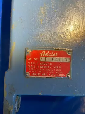 XIF-031103 ADALET Cat Explosion Enclosures Specify Which #2