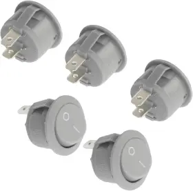 F190412AE002205 AEXIT Switches Pin Spst Round Rocker Switch