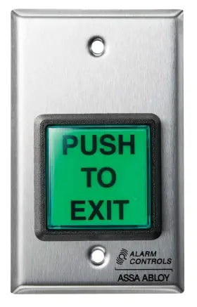 TS-2 ALARM CONTROLS Push Plate