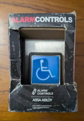 TS-4 ALARM CONTROLS Assa Abloy Request Exit Station Square