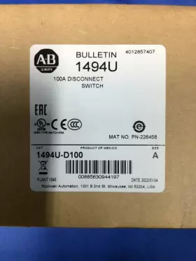 1494U-D100 ALLEN-BRADLEY Switch Amp Disconnect #2