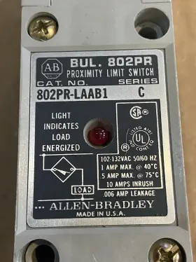 802PR-LAAB1 ALLEN-BRADLEY Proximity Limit Switch Indicator #2