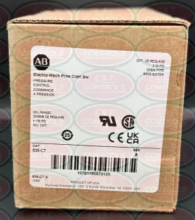 836-C7 ALLEN-BRADLEY Pressure Control Switch Box