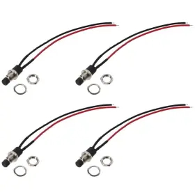 608005338359 ALLGIFT Latching Push Switch Pins Ac Locking