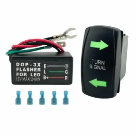 AA183 ALTBET Turn Signal Rocker Switch Flasher Led
