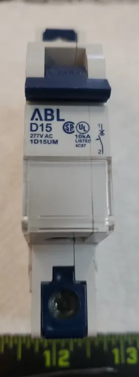 1D15UM ALTECH CORP Abl Circuit Breaker Thermal Magnetic Pole