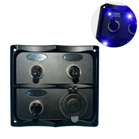 AM-PN-TF3J-S AMARINE MADE Marine Electric Gang Led Toggle