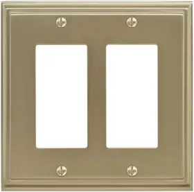BP36519BBZ AMEROCK Mulholland Double Rocker Gfi Outlet Wall
