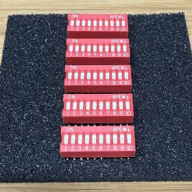 DSR-10T APEM Dip Switch Position Recessed Recess Actuator