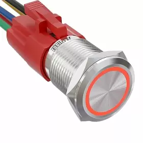 689771696348 APIELE Latching Push Switch Steel Led Angel Ey
