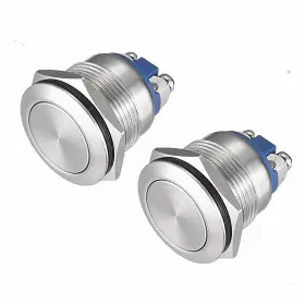 689771948331 APIELE Push Switch Momentary Waterproof Steel