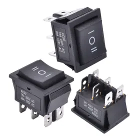KCD2-203-BLACK APIELE Position Rocker Toggle Switch Pin Ac