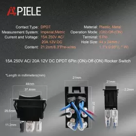 727536838616 APIELE Momentary Switch Polarity Reverse Pin Rv #2