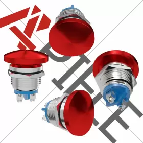 737311531403 APIELE Mushroom Head Push Switch Momentary #3