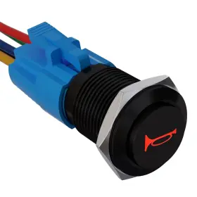 750139966332 APIELE Momentary Speaker Horn Push Toggle Switch